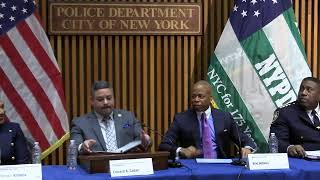 Watch live as Police Commissioner Caban joins Mayor Adams for a public safety related announcement.