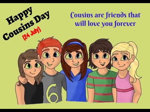 Happy National Cousins Day Whatsapp Status Wishes Quotes Cousins Day Video 2022 (24 JULY)