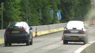 Mazda MX-6 2.5i V6 vs Honda Prelude 2.3i 4WS Dragrace