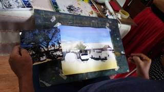 watercolor shadow demonstration