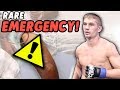 UFC Fighter Austin Hubbard Has Leg CUT OPEN | A Rare Sports EMERGENCY!