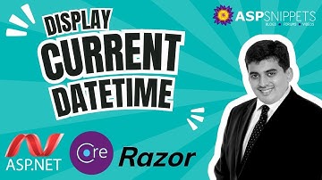 Display Current Date and Time in ASP.Net Core Razor Pages