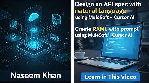 Create API spec (RAML) with an AI driven prompt (cursor) using MuleSoft MCP #mulesoft #ai #mcptool