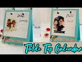 Table top calendar with photos | diy desk calendar 2023