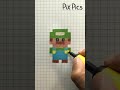 How to draw luigi shorts pixelart