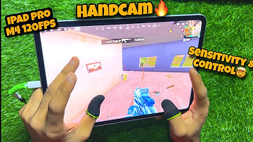 iPad Pro M4 (120fps) BGMI HANDCAM🔥Smooth+120FPS❤️BGMI Test/Gameplay/ Sensitivity + Control🔥