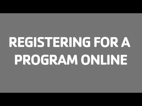 Registering for a Program Online