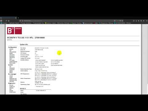 Videotutorial CODESYS - 04. Acceso Webserver e información del equipo