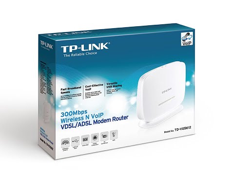 How to Configure TP-LINK TD-VG5612 v1 300Mbps Wireless N VoIP VDSL/ADSL Modem Router