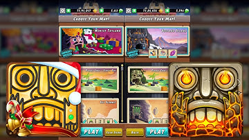 Temple Run 2 Winter Toyland VS Temple Run 2 Volcano Island - Endless Run Android Gameplay