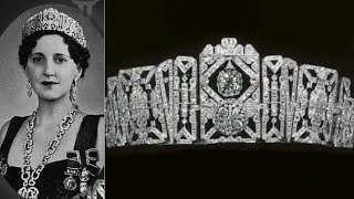 Gorgeous art deco tiara and parure of the beautiful Baroness Brabourne.