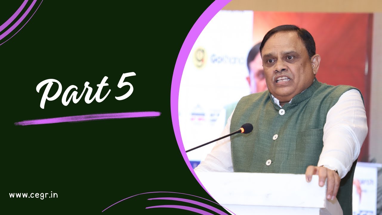 Prof. T.G. Sitharam, Chairman, AICTE addressing CEGR Third Summit on Vision 2047 in Education Part 5