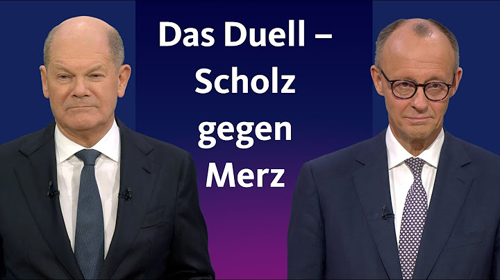Das TV-Duell – Olaf Scholz gegen Friedrich Merz in voller Länge
