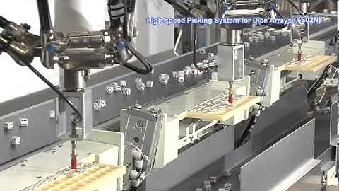 Picking & Placing Dice on Conveyor - Kawasaki YF200N robot
