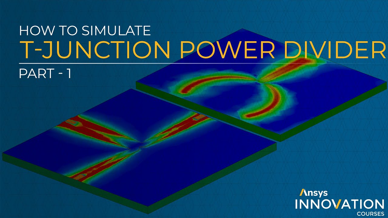 Simulation of a Tjunction Power Divider Using Ansys Electronics