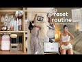 Sunday reset routine cleaning my apartment selfcare how to journal gym habit building