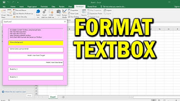 Textbox  Properties Yang Sering Digunakan di VBA Excel