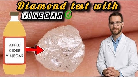 How to Test Rough Diamonds Using Vinegar at Home / Step by Step!