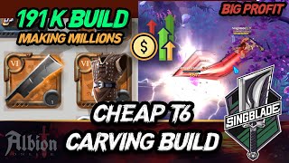 How to make Silver with Cheap Carving Sword Build T6 - Albion East ASIA PVP SOLO MIST PVP GUIDE