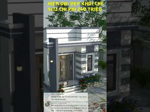 Video Mẫu nhà cấp 4 hiện đại đẹp khỏi chê 5x12 chi phí 240... - youtube