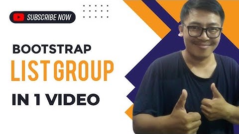 Bootstrap list group in One Video