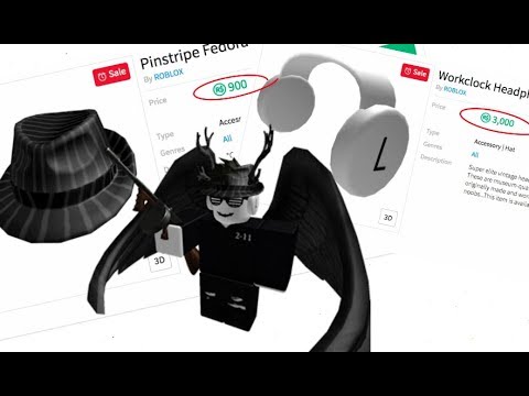 Labour Day Sale Buying Workclock Headphone And Pinstripe Fedora 3 9k Spending Spree Youtube - roblox workclock headphones outfits irobux 2