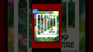 Create a Stunning Nature Poster in Canva | Blend Image + Typography Effect