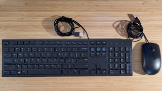Dell Keyboard KB216 & Dell Optical Mouse MS116 Unboxing