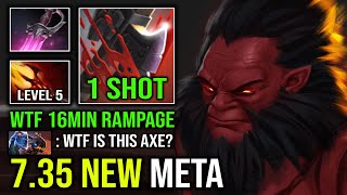 7.35 NEW META 16 Minute Rampage Max Level Dagon 1 Shot Culling Blade 100% Pure Helix Axe Dota 2
