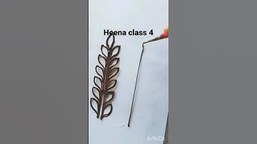 How to make heena leaves using easy techniques #short #shorts #mehndi #youtubeshorts #heena #art