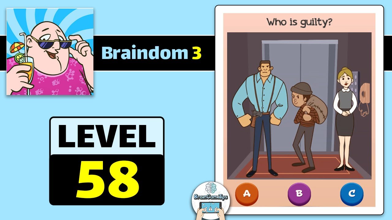Braindom 3: Smart, Brain Games - Level 58 Answer