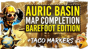 Guild Wars 2 - Auric Basin Map Completion (Non-Mount) with TacO Markers