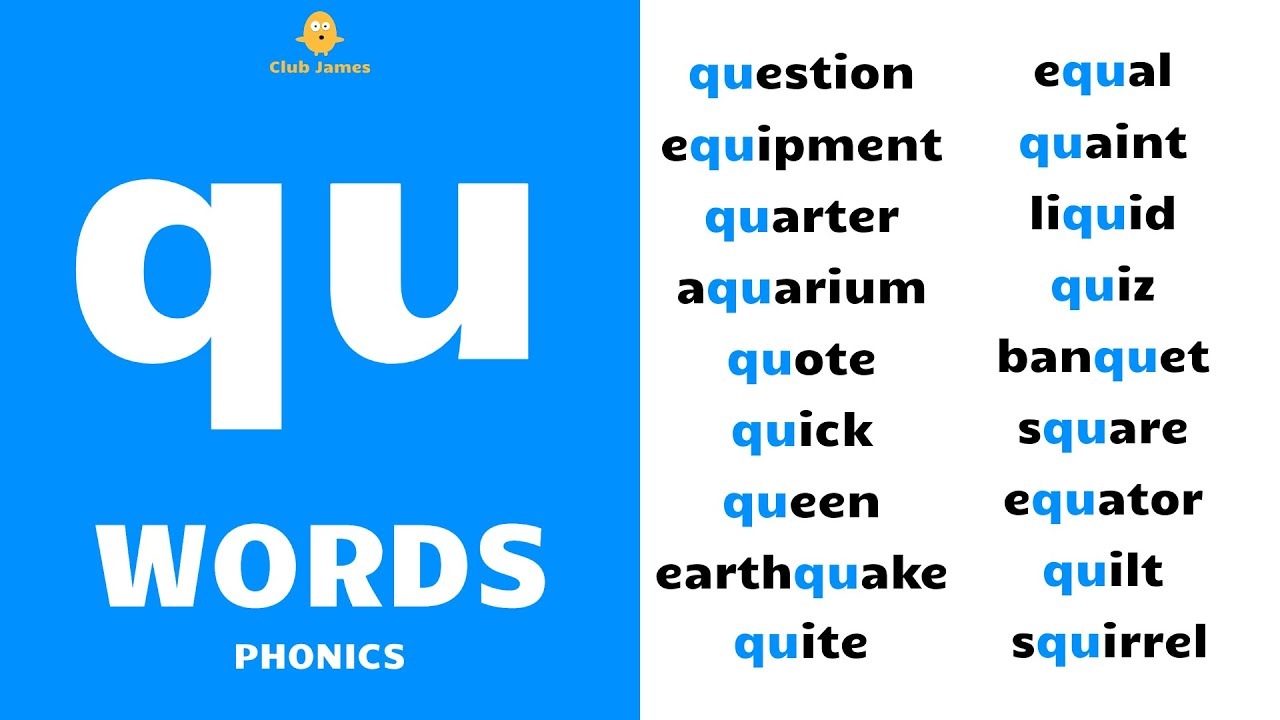 Сочетания английских слов. Буквосочетание qu. Английские слова. Слова на qu в английском языке. Правила чтения в английском языке.