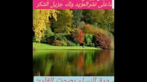 تلاوة شيقة وماتعة لسورة النساء كاملة بصوت القارئ توفيق الخروبي حفظه الله.