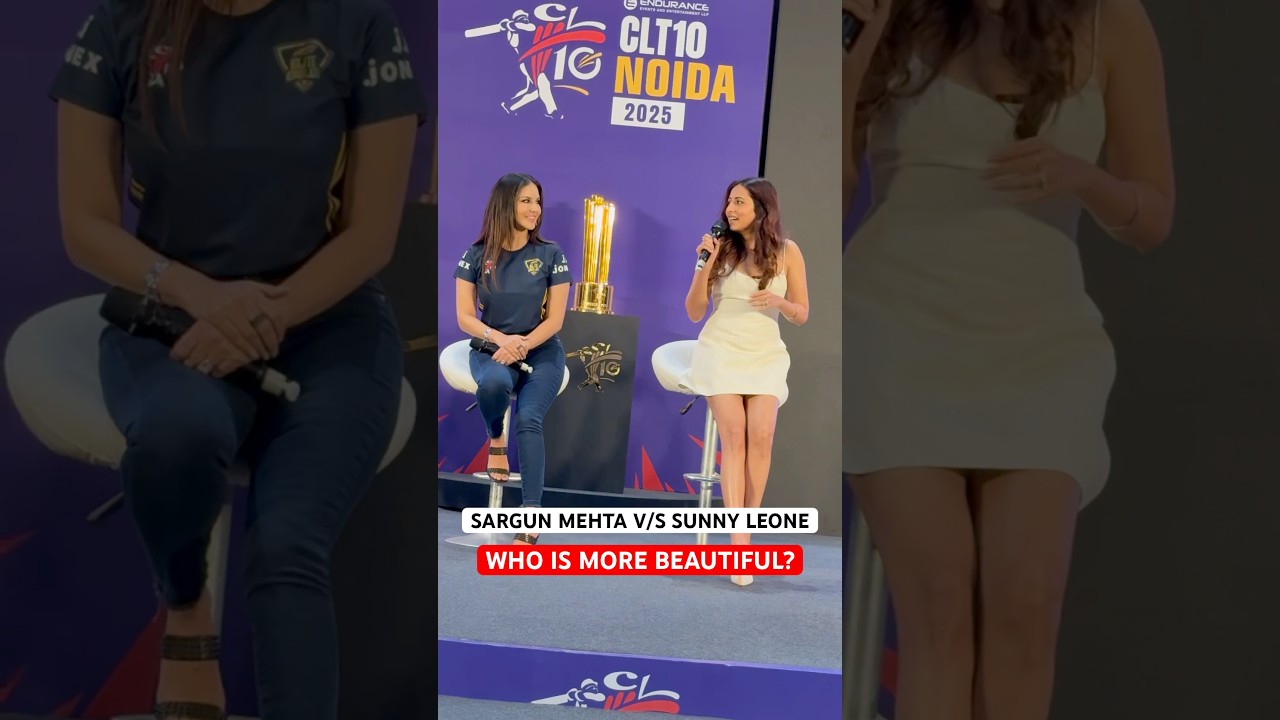 Bollywood Actress Sunny Leone and Punjabi Actress Sargun Mehta 