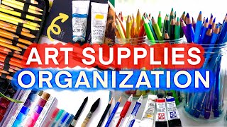 Art Supplies Organization! Tips to Declutter Your Art Studio