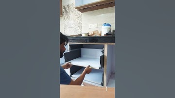 KITCHEN Tandem Basket installation! #tandembox  #quba #kitchentips