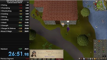 Old School Runescape: Tutorial Island Max% No multilog in 26:51 [WR]