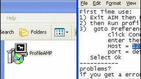 Tutorial: Display Songs playing in WINAMP in your AIM profil