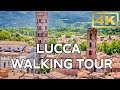 LUCCA Italy Tuscany Walking Tour ► 4k Travel Guide