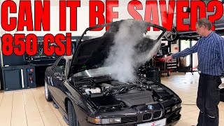 This Famous BMW E31 850 CSi Destroys Engine - TWICE! Can It Be Saved?