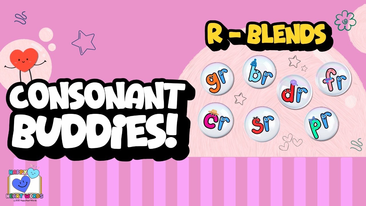 Consonant Blends Made Easy | Learn R-Blends (br, cr, dr, fr, gr, pr, tr ...