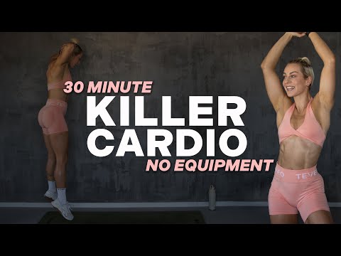 30 MIN KILLER CARDIO WORKOUT | HIIT | No Equipment | With Repeat | Super Sweaty