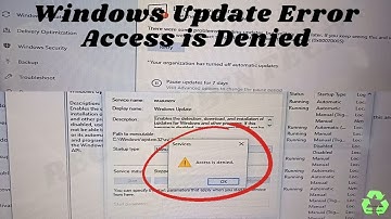 windows update error access is denied
