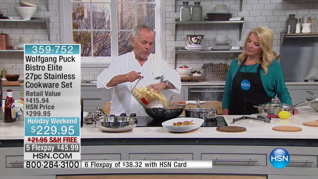 Wolfgang Puck Bistro Elite 27pc Stainless Cookware Set - YouTube Wolfgang Puck Bistro Elite 27pc Stainless Cookware Set - YouTube