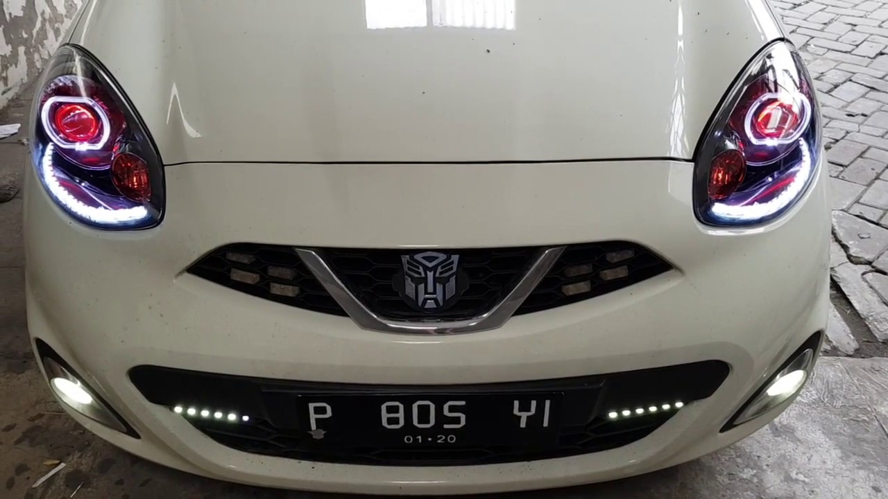 Modifikasi Custom Lampu Nissan March By Modifiesby