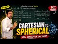 How to Convert Cartesian Coordinates into Spherical Coordinates