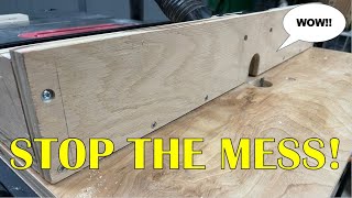 Adding A Router Fence With Dust Collection to my DIY Router Table For FREE!!