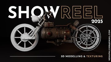 SHOWREEL 2025 3D MODELLING, TEXTURING AND RENDERING