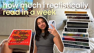 How Much I Realistically Read in a Week (With a Full Time Job)